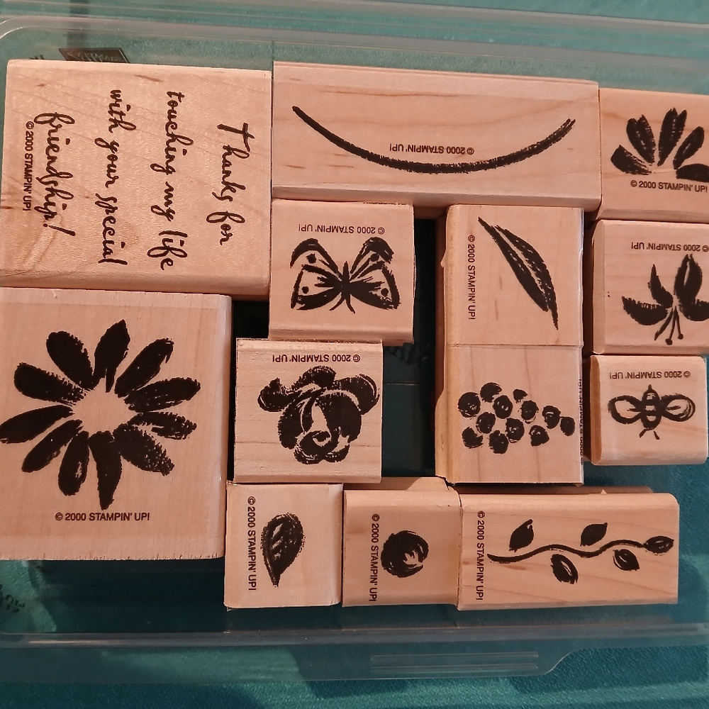 Stampin up stamp set watercolor garden 2000